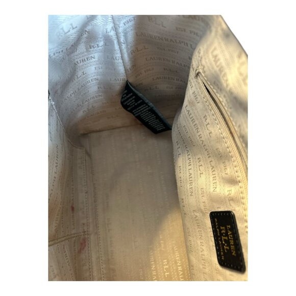 Lauren Ralph Lauren Saffiano Stefanie II Satchel Top Handle Leather - Picture 14 of 14